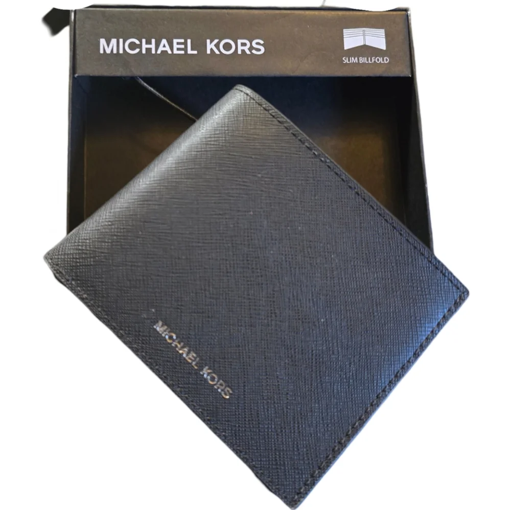 MICHAEL KORS Black Slimfold Wallet NWT